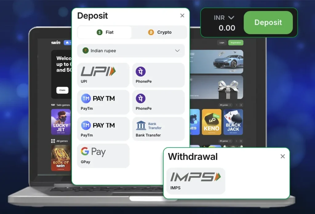 1win India Deposit Methods
